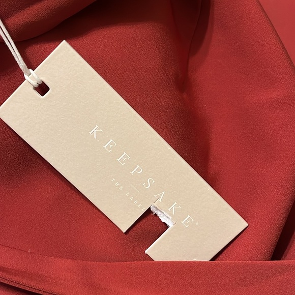 NEW Keepsake Rust Two Minds Dress Size Medium - Picture 4 of 7